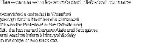 The woman who loves cats